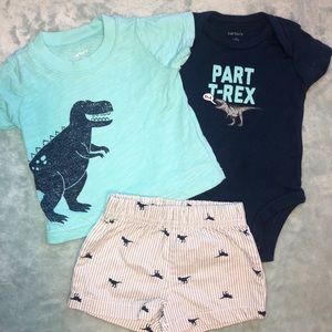 Carter’s NB T-Rex Matching 3 Piece